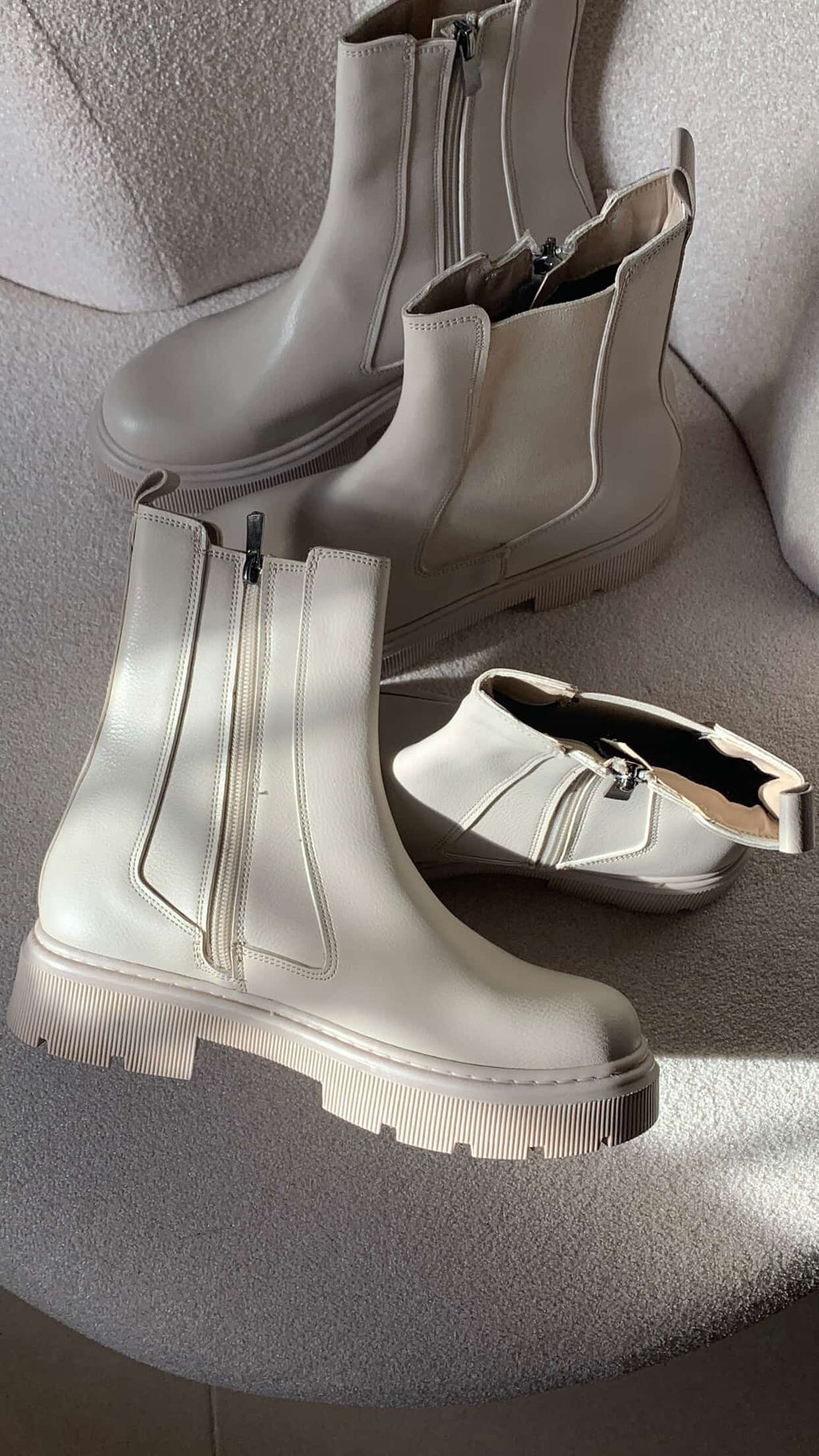 Boot Cavalier – Beige Clair ⭐️ Le plus tendance cet hiver